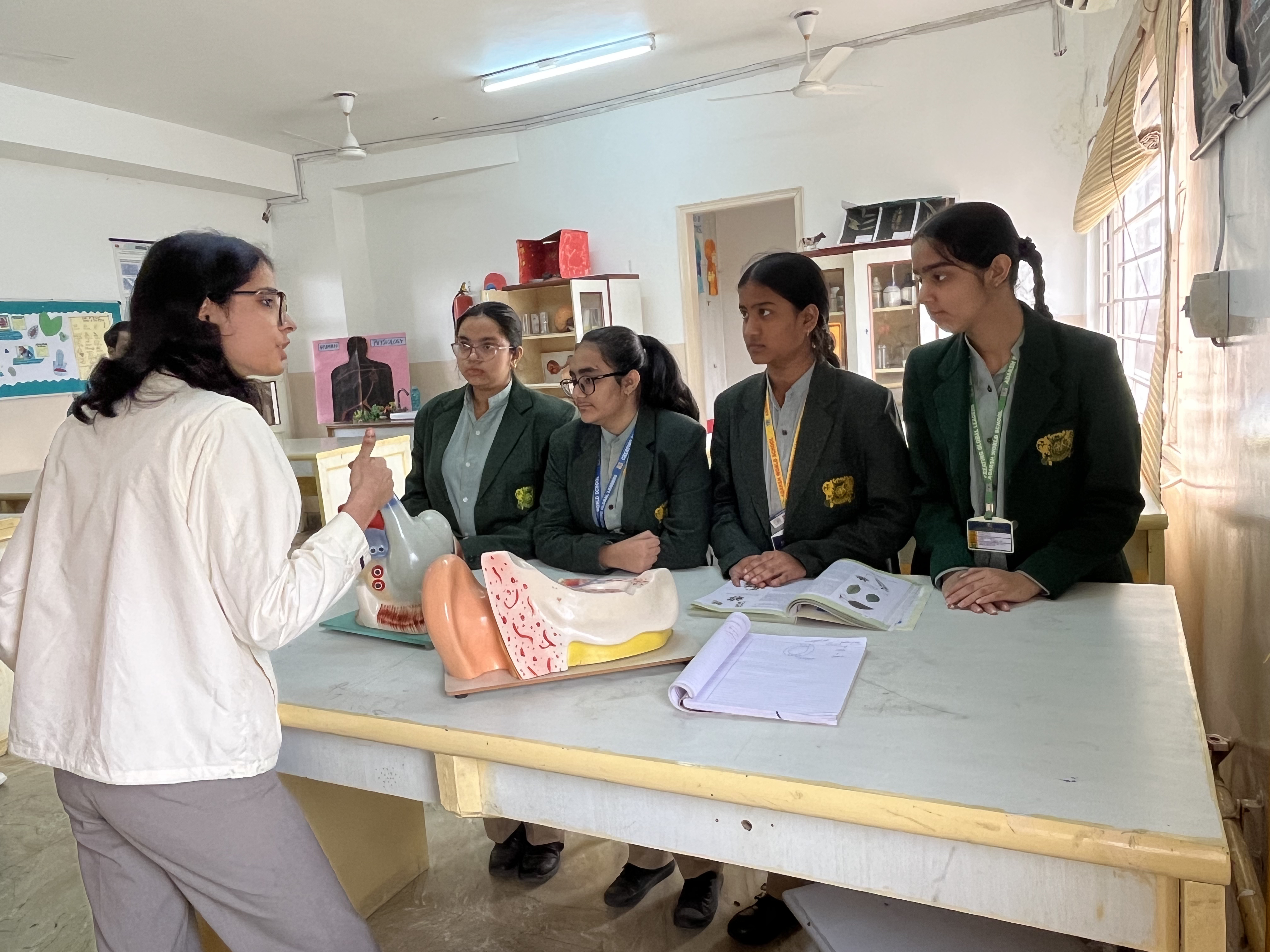 Adarsh World School Dwarka 011 4501 7923, 4501 7924  Science Laboratory